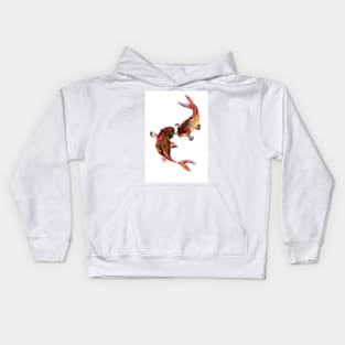 KOI Fish Feng Shui Art, Two Koi Kids Hoodie